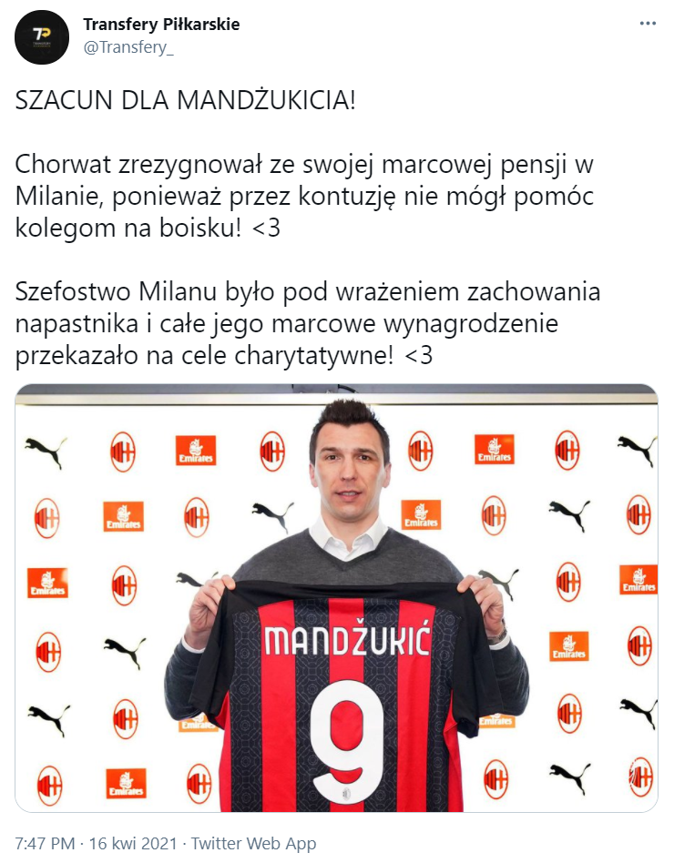 MEGA ZACHOWANIE Mario Mandżukicia! <3